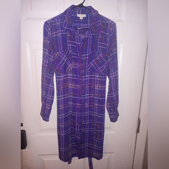 Appleseed's Dresses & Skirts - Appleseed's Petites Button down Purple dress w/ Belt Size 10P 💜